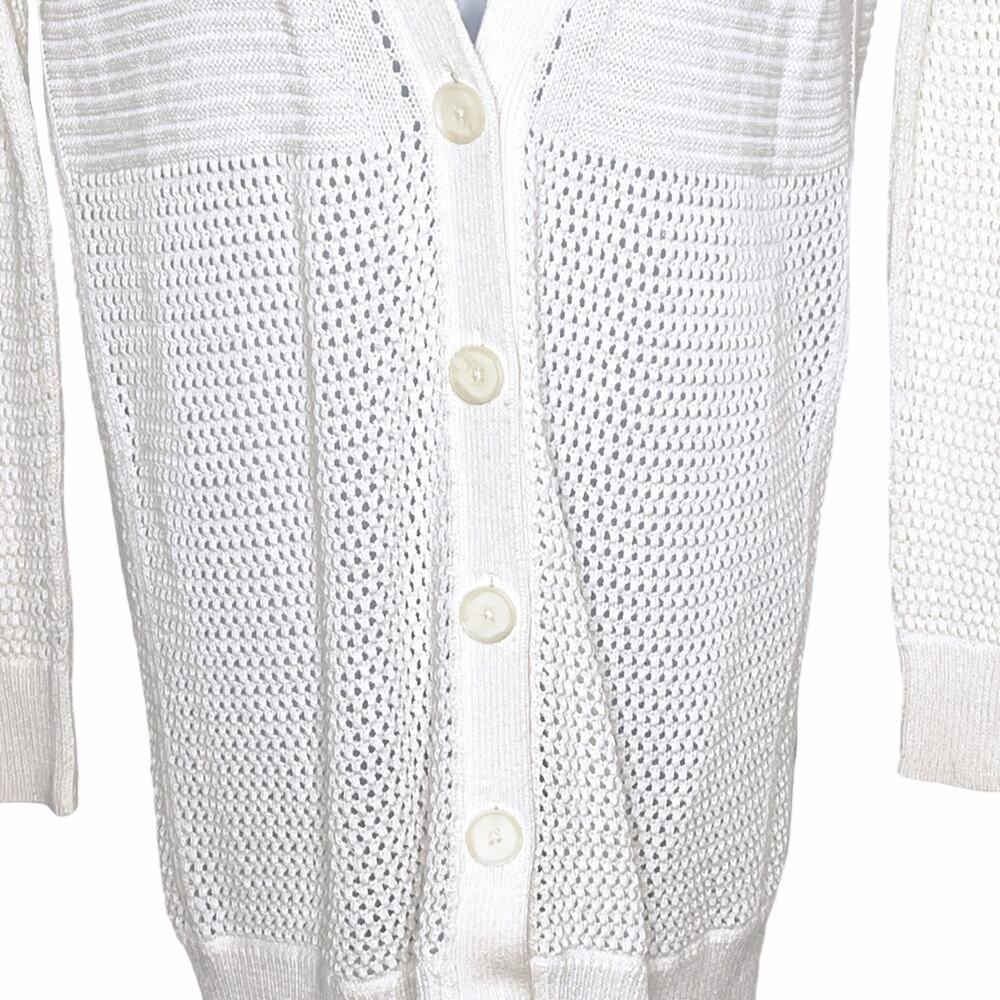 Vince Cardigan Button Front White XXS - Picture 4 of 8